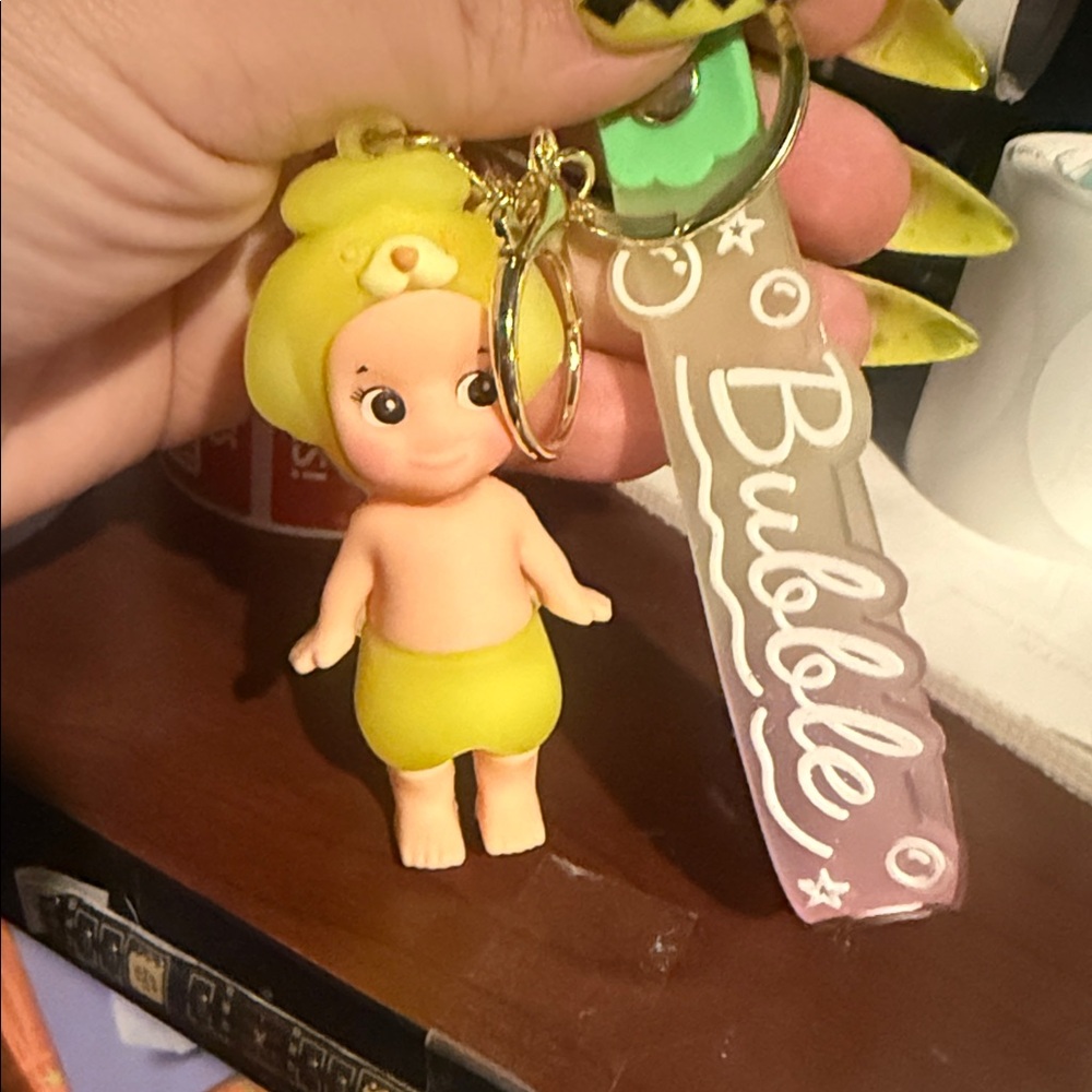 Cute Yellow Doll Keychain